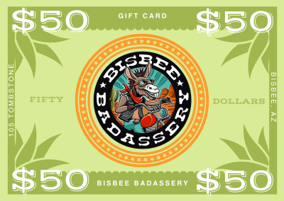 bisbee badassery gift card designs
