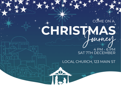 church christmas event poster