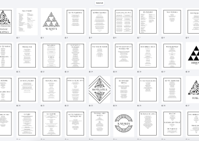 parehuia compiled and formatted song booklet for print