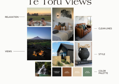 te toru views style guide and mood board