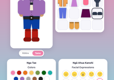 maori doll dress up game bilingual tama